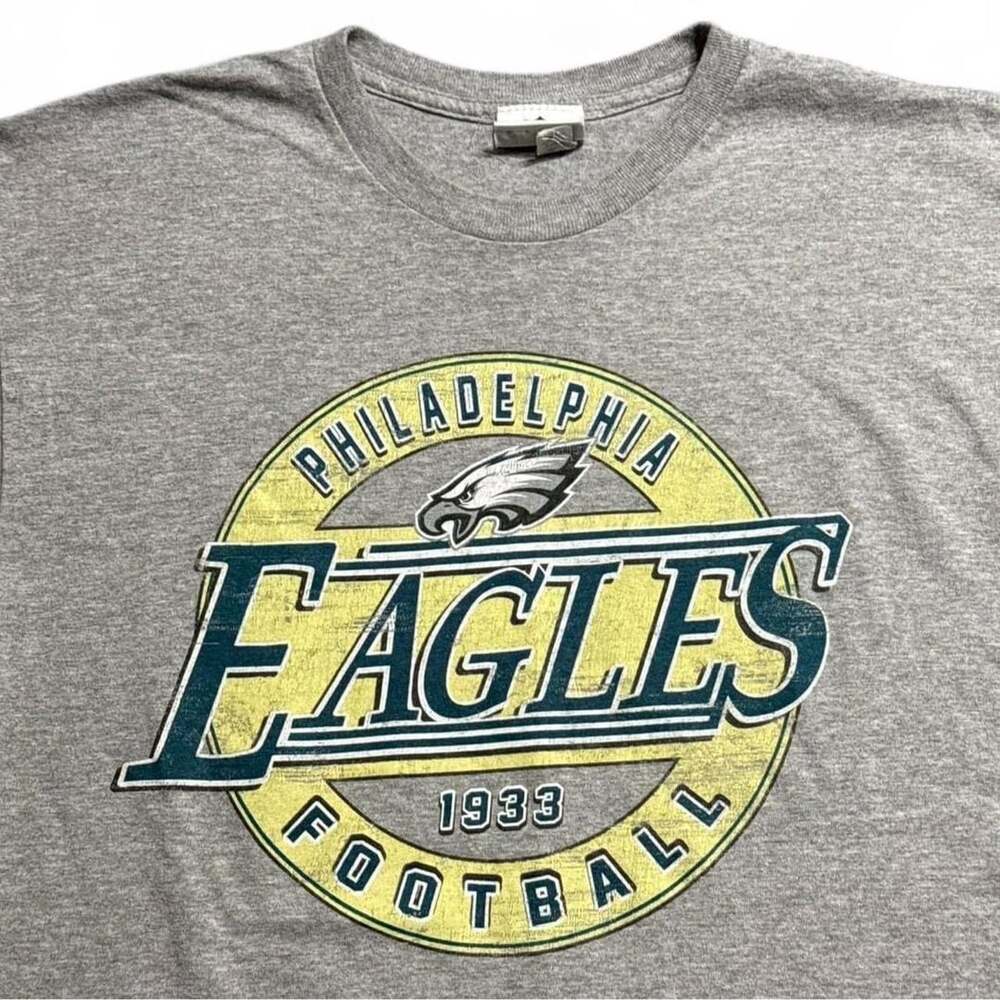 NFL Philadelphia Eagles Vintage 1933 T-Shirt Size L Heather Gray Tee